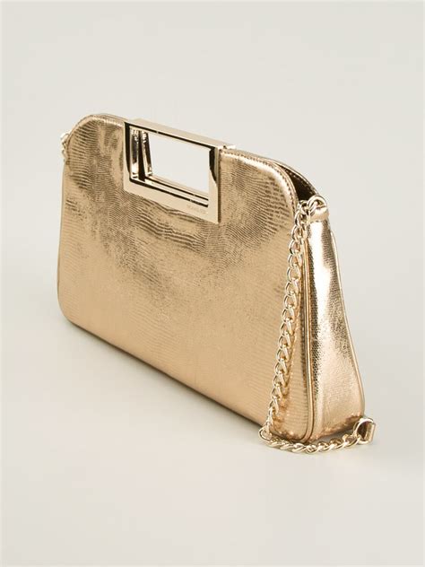 gold michael kors clutch